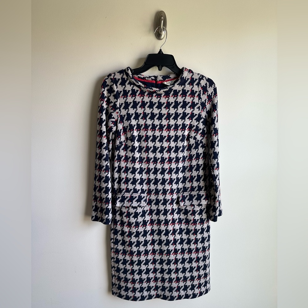 Boden Jacquard Houndstooth Shift Dress,  Women’s Size 4